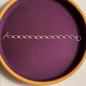 Silver link bracelet